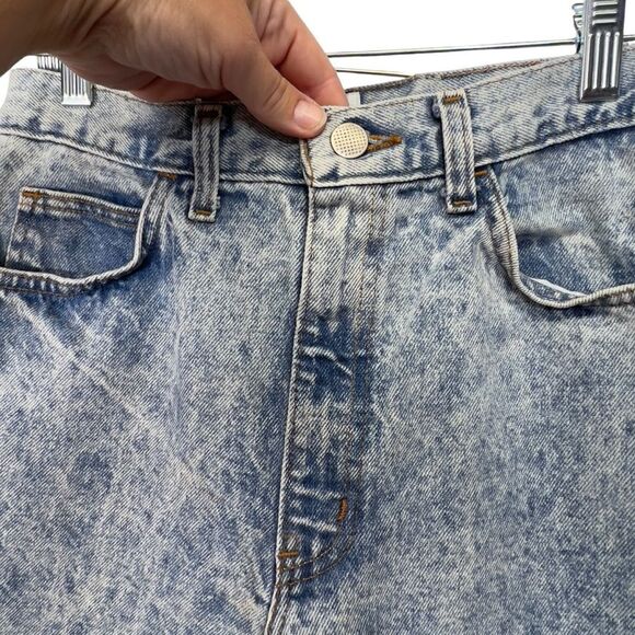 1980's acid wash Dirty Dancing brand bermuda high-waisted shorts 9/10 - Picture 5 of 15